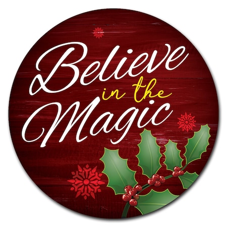 Believe In The Magic Circle Vinyl Laminated Decal